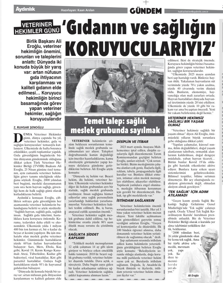 Türk Veteriner Hekimleri Birliği tweet media