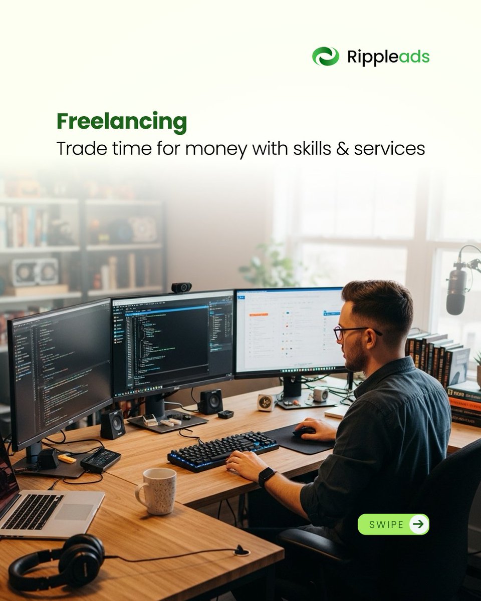 Rippleads1's tweet image. Not all ways to earn online are simple.  

Freelancing requires skills.  
Content creation takes time to grow.  

Rippleads offers a simpler model, earning from your attention.  
No audience. No complex setup.  

Start earning from what you already do online.  

#EarnMoneyOnline