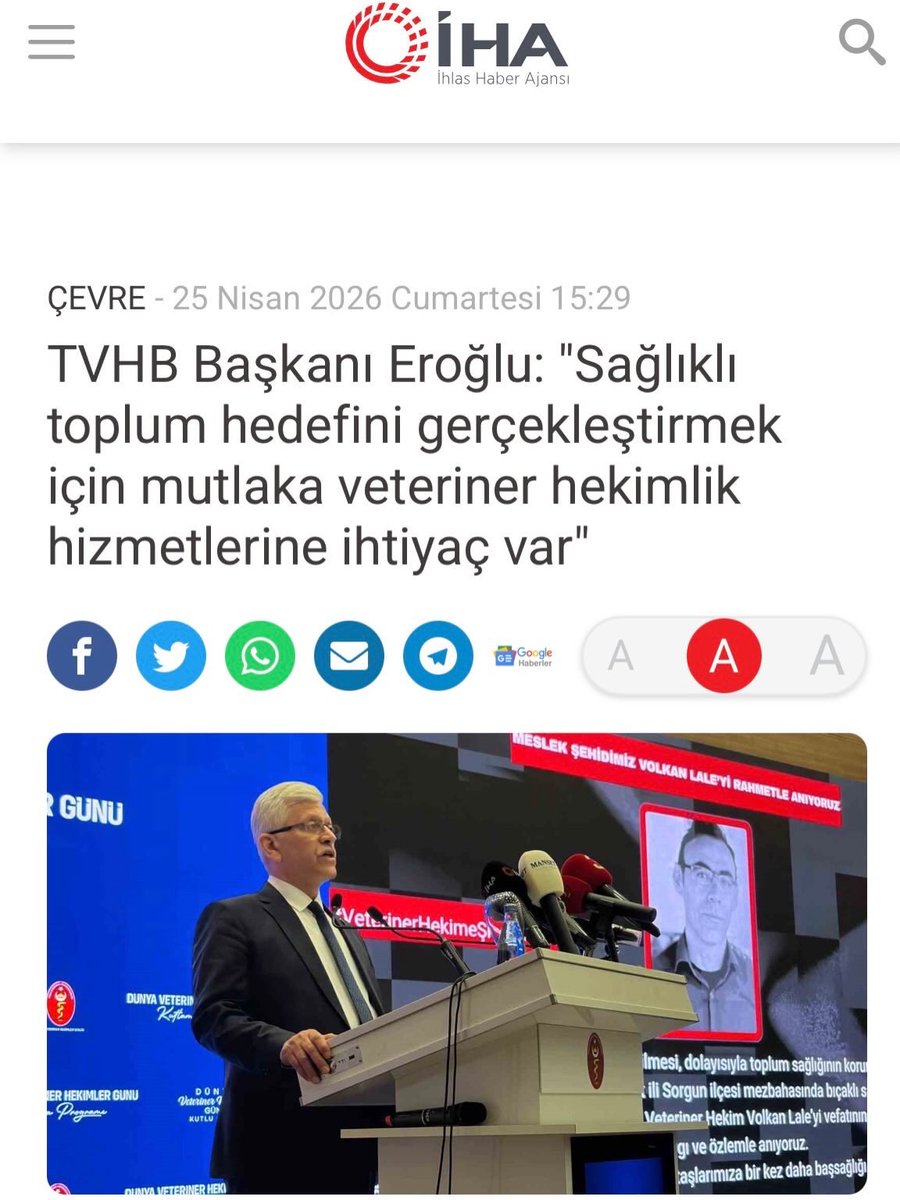 Türk Veteriner Hekimleri Birliği tweet media