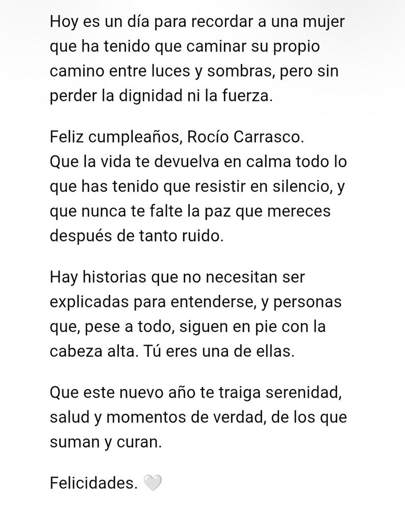 Y gracias x abrir los ojos a tanta gente.#SiemprecontigoRocioCarrasco29a💜💜💜