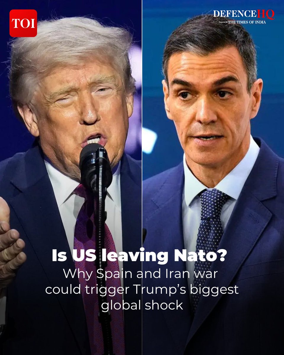 timesofindia's tweet image. Fresh reports citing internal #Pentagon discussions have reignited one of the biggest geopolitical questions of the decade: what happens if the #UnitedStates breaks away from #Nato, weakens its role inside the alliance, or begins punishing members it believes failed to support