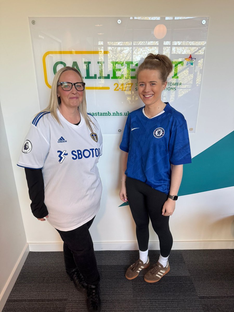 CallEEAST's tweet photo. ⚽👕 Football Shirt Friday at CallEEAST! 👕⚽
Last Friday, our brilliant CallEEASTian’s got into the football spirit, proudly wearing their favourite shirts in support of the Bobby Moore Fund for Cancer Research UK 💙
🖥️ - https://t.co/F1YsJmWMc6
#Football #ContactCentre #NHS https://t.co/twUoPsNKCe