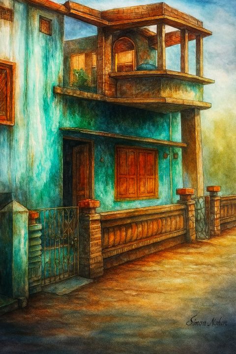 Trendy_Baba_'s tweet image. Artist Simon Mitra #painting #art #colors #india
