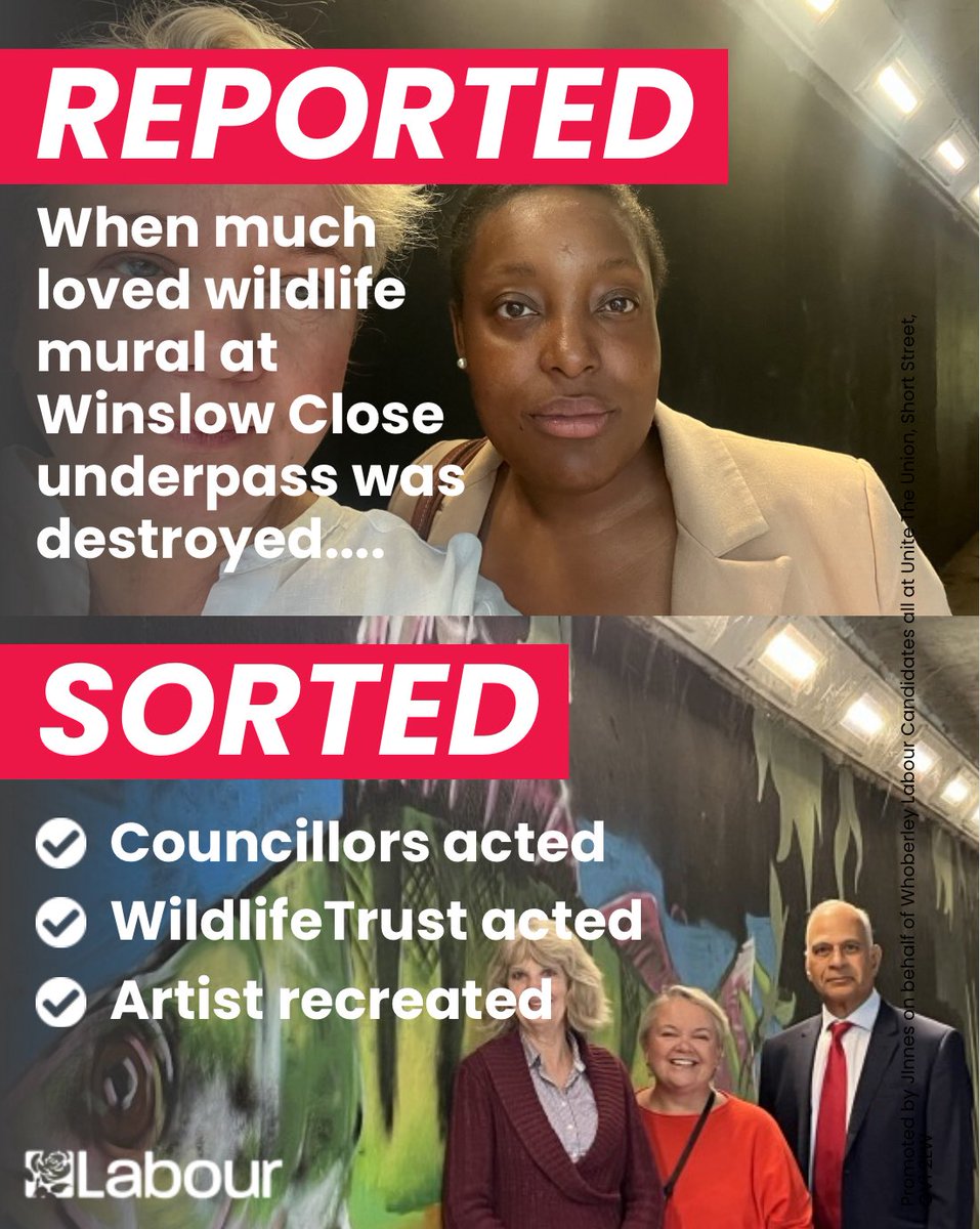 JayneInnes's tweet image. Whoberley Ward’s Labour Councillor Team have always prided ourselves  on standing up for local residents

Whether it’s road safety, keeping the area clean and cared for, emptying bins, or a hundred other things - we’re here to help 

#TeamWhoberley 🌹  #LoveCov #Labour