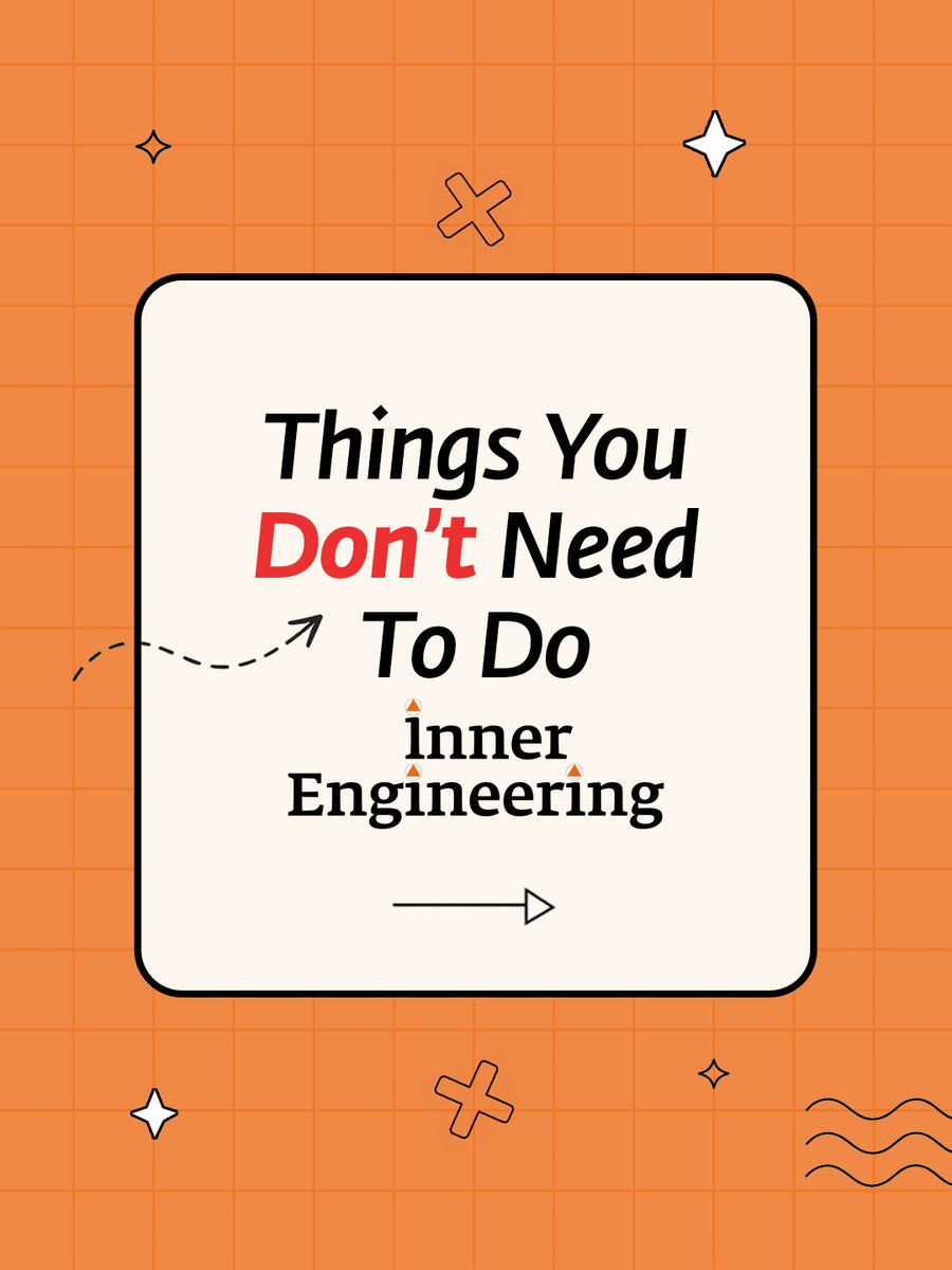 ishafoundation's tweet image. Inner Engineering does not require you to change your lifestyle or adopt new beliefs. You do not need to be flexible, fit, or even consider yourself spiritual. All it asks for is a simple willingness to explore life with greater depth and clarity.

#InnerEngineering