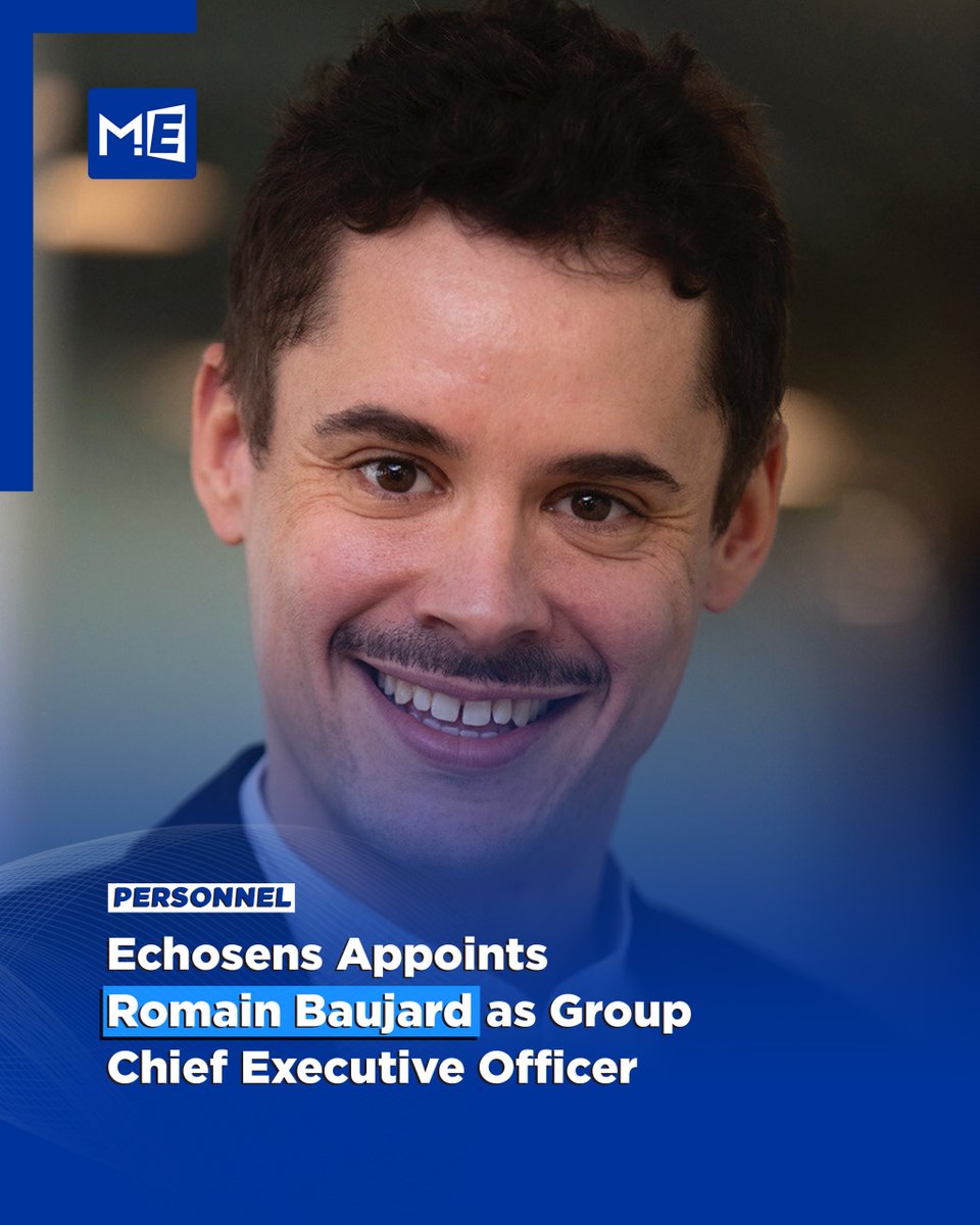 MedEdgeMEA's tweet image. @Echosens has appointed Romain Baujard as Group CEO, effective May 1, 2026, succeeding Dominique Legros. A new chapter in advancing liver health and cardiometabolic care.

#Echosens #LeadershipUpdate #CEOAnnouncement  #LiverHealth #CardiometabolicCare #MedEdgeMEA
