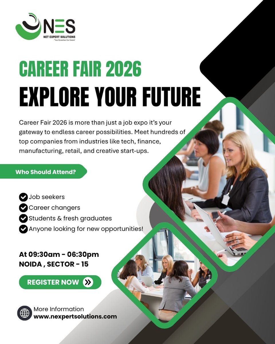 expert19269's tweet image. Looking to take the next big step in your career?
Join us at NES Career Fair 2026—your gateway to exciting opportunities across multiple industries.
It is more than just a job expo—it’s a gateway to diverse career opportunities.

“REGISTER NOW”

#NES #CareerFair2026