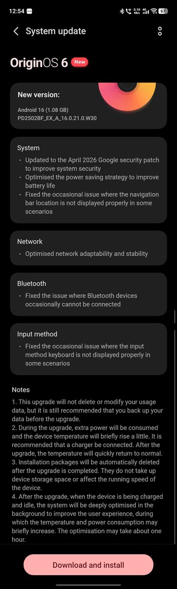 Ashishts07's tweet photo. Vivo X300 Pro Origin OS 6 April Update 🔥 

#vivo #x300pro #originos #originos6 https://t.co/vtjmPoWNjz