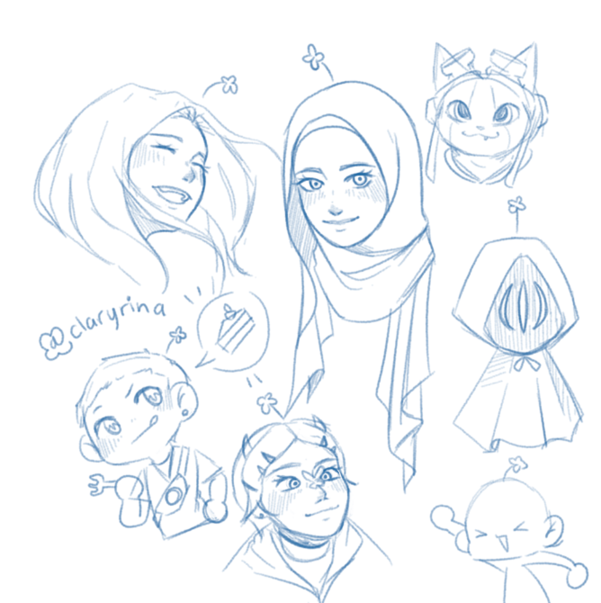 sibungatak's tweet image. omen as teru teru bozu. #doodle