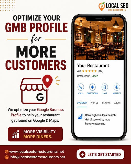 local_seo21's tweet image. Struggling to turn online searches into real diners? 🍽️

Your Google Business Profile might be the missing piece.

🌐 localseoforrestaurants.net
📩 info@localseoforrestaurants.net
#LocalSEO #RestaurantMarketing #GMB #GoogleBusinessProfile #FoodBusiness #DigitalMarketing