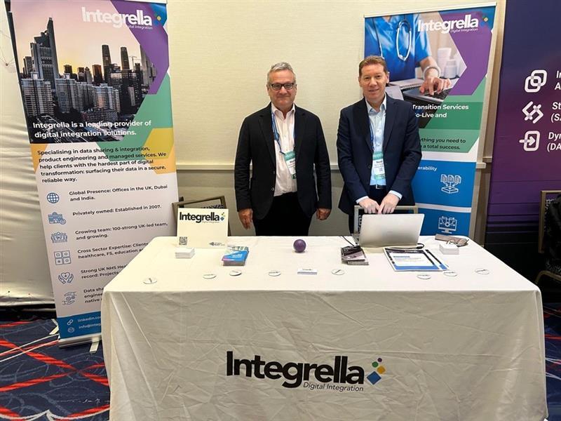 IntegrellaUK's tweet photo. Integrella is at InterSystems UKI #READY2026 - if you’re attending, find us at the Partner Pavilion at Gaylord National Resort, National Harbour, MD - meet Mark England and Neal Assing, to explore how we can support your integration journey. We’d love to connect. https://t.co/PdLHhrYiZe