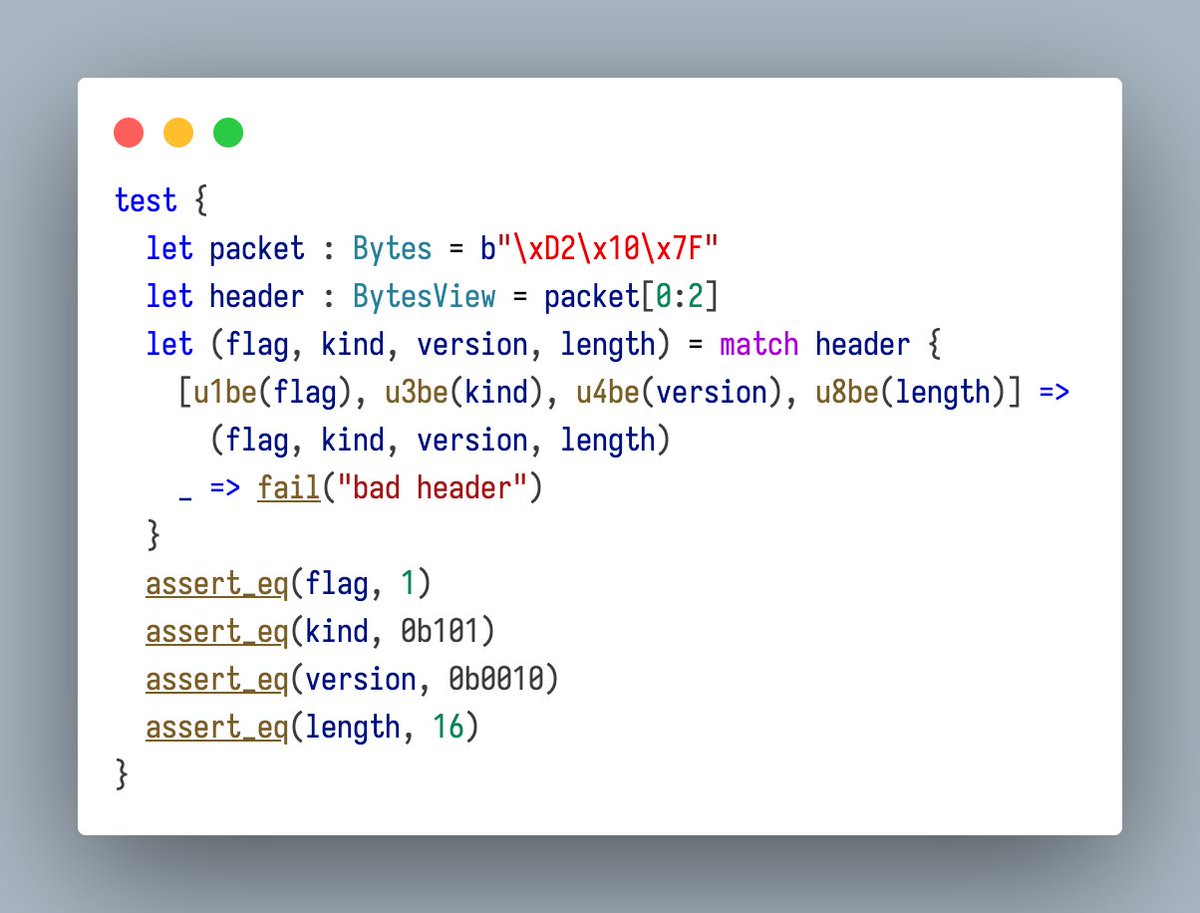 Binary parsing is usually where clean code goes to die: - manual ...