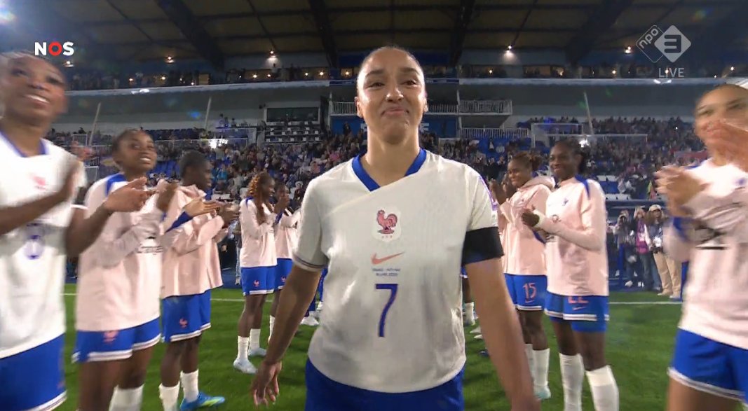 Foetbal247TBG's tweet image. Sakina Karchaoui made her 100th appearance for France. #FRANED #FIFAWWC