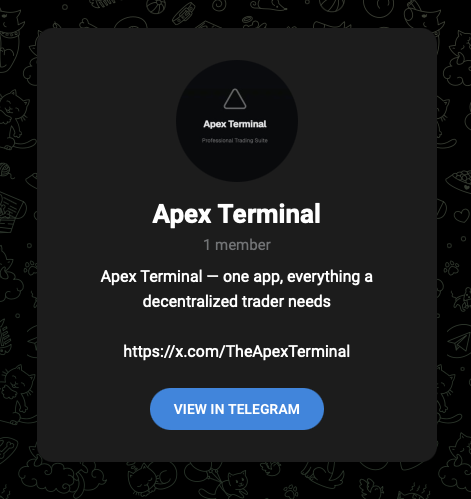 Apex Terminal tweet media