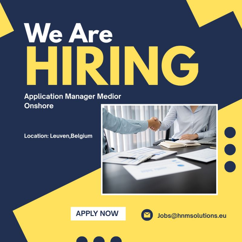 aditya_hnm's tweet image. We are Hiring!!
 
 Looking for #Application Manager Medior Onshore 
 @Leuven,Belgium
 
 Language: English, French, Dutch 
 Full time with HNM Solutions
 
 Interested? Can apply at jobs@hnmsolutions.eu
 
 #hnmsolutions
 #Hiring 
 #HIRINGNOW 
 #hiringalert 
 #JobSeekers