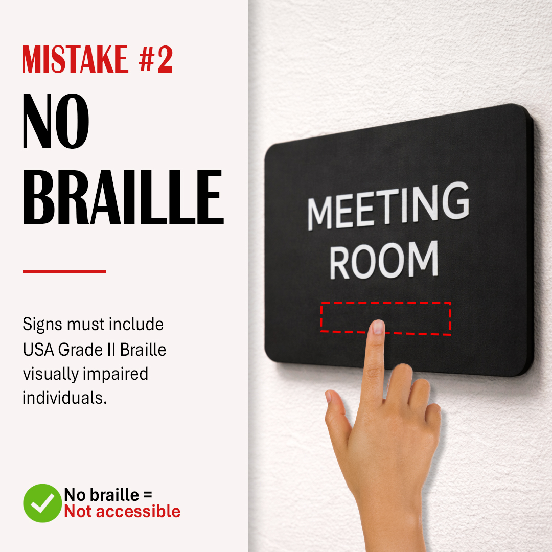 AltiusGraphics's tweet photo. Many businesses install signage without checking ADA requirements. This creates risk. It can also affect how people experience your space.

Clear signage improves accessibility and builds trust. It also helps your business look more professional.

#InteriorSigns #ALTIUSGraphics https://t.co/7xJNNTI6cw