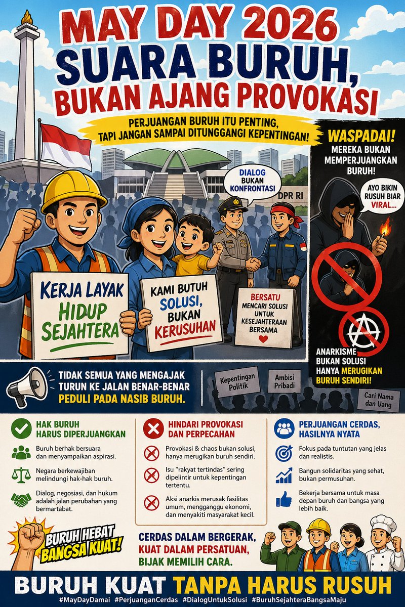 JedTeguh03's tweet photo. #AksiDamaiMayday https://t.co/qkJrmA1Knr