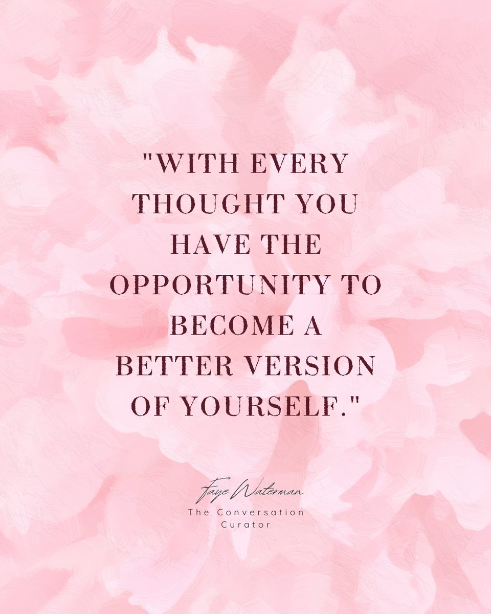 fayewatermancc's tweet image. Embrace the power of your thoughts! Every moment offers a chance to grow, learn, and evolve into the best version of yourself.
#SelfImprovement #PositiveThinking #PersonalGrowth #Mindfulness #BeYourBestSelf