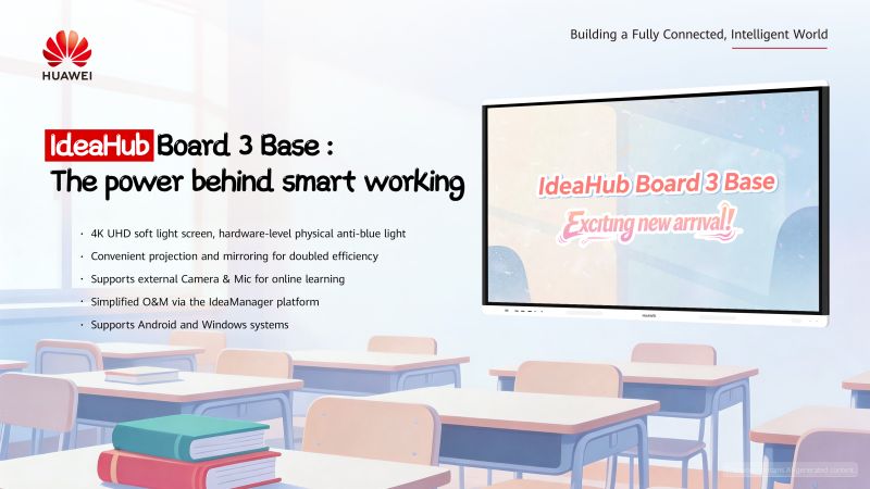 HuaweiEntDE's tweet photo. Möchten Sie mit anderen effizient zusammenarbeiten? 

Dann ist das Huawei IdeaHub Board 3 Base wie für Sie gemacht: Ob für Online-Lernen oder Meetings: Dieses All-in-One-Board ist effizient und schont gleichzeitig die Augen der Teilnehmer. 

#HuaweiIdeaHub https://t.co/YIgYF3L2fE