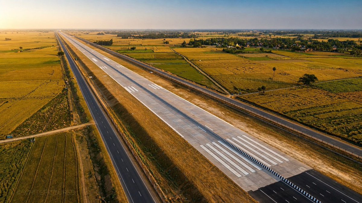 theupindex's tweet image. PM Modi Inaugurates India’s Largest Greenfield #AdaniGangaExpressway Today! 🚀

Adani has delivered a world-class masterpiece, 464 km of the massive 594 km Ganga Expressway in just 3 years and 3 months.

This Rs. 36,000 crore engineering marvel slashes Meerut to Prayagraj travel