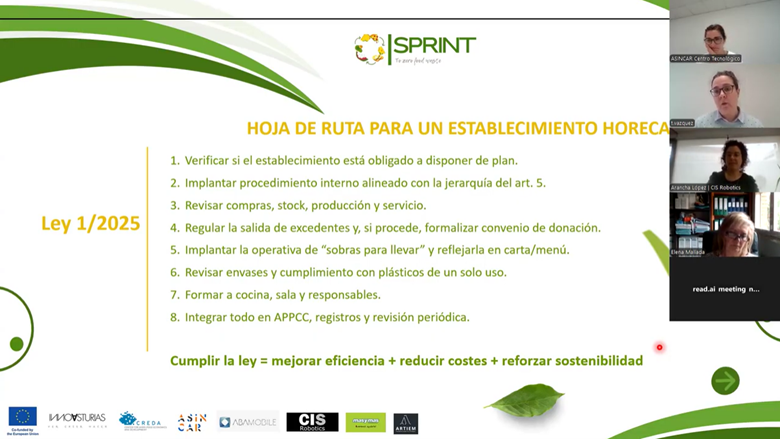 sprintzerowaste's tweet photo. Claves para cumplir y optimizar la nueva ley de desperdicio alimentario en el sector HORECA El 10 de abril se celebró un taller dirigido al sector HORECA, en el marco del proyecto SPRINT, ...leer la noticia completa ...leer la noticia completa https://t.co/LRTFhohqRH... https://t.co/Vs2gmO5Xj0
