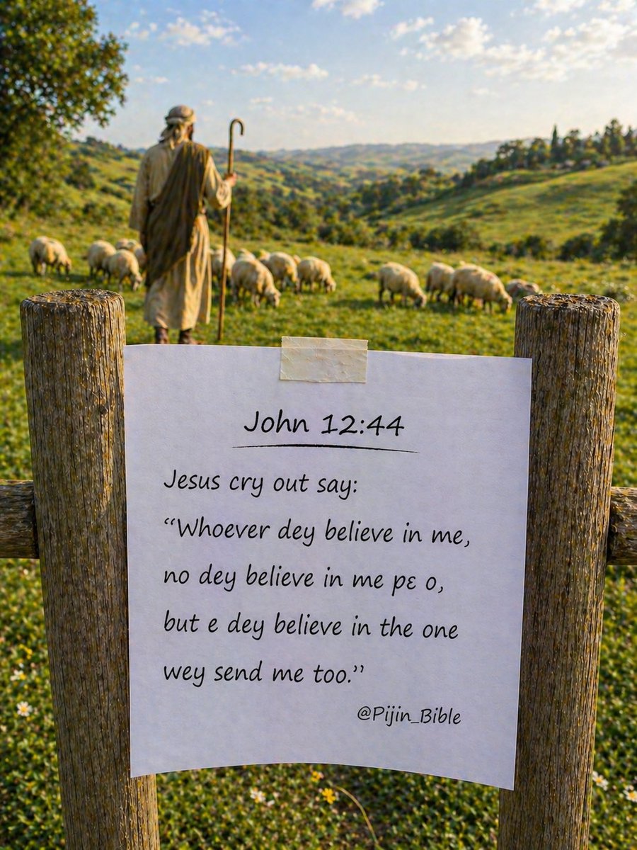 PiJin_Bible's tweet photo. John 12:44
#PijinBible https://t.co/w87KiduBEE