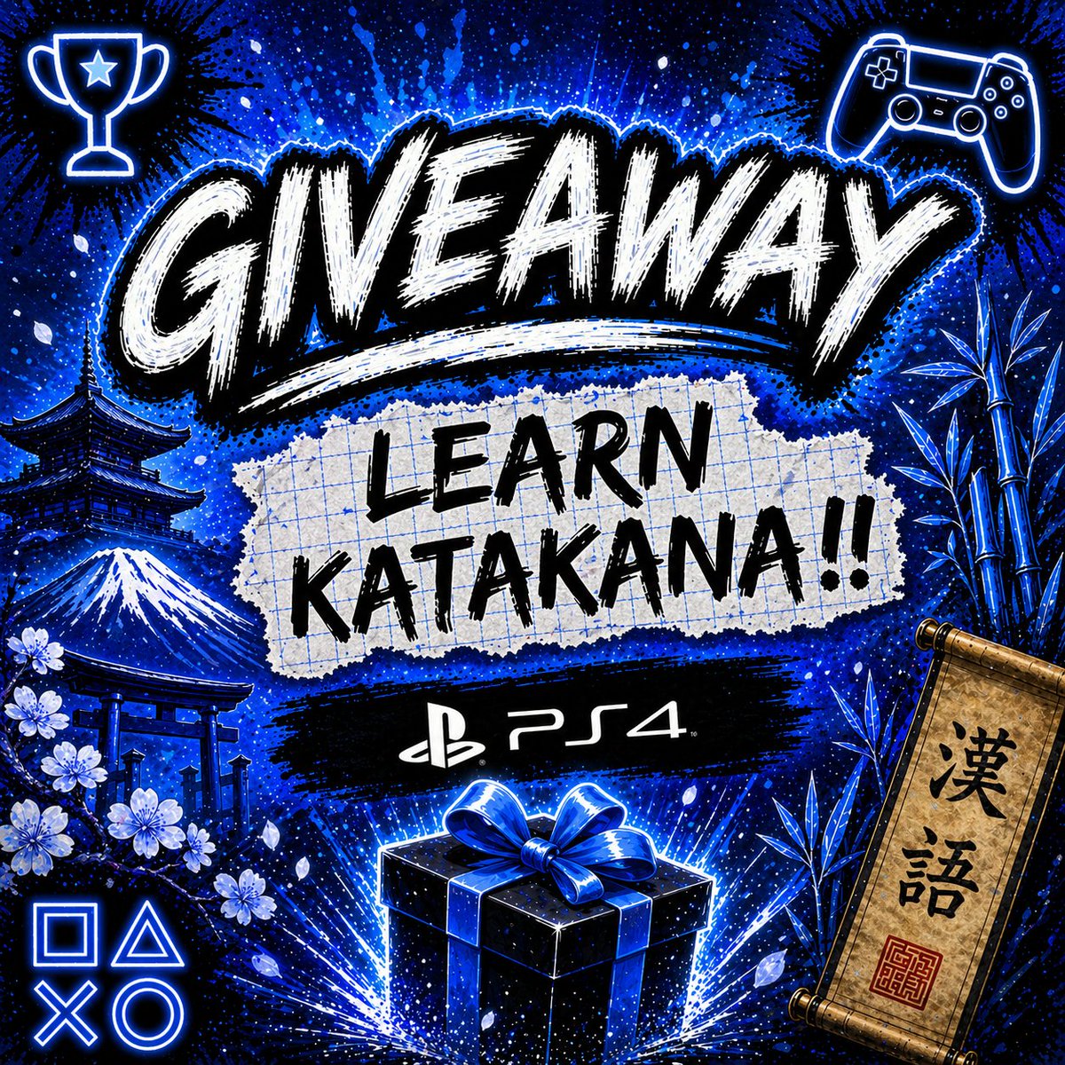 SilentGhost86's tweet image. 📢 #Giveaway #PS4                     

➡️ LEARN KATAKANA!! 🎮 

I have 1 EU🇪🇺 Key 🔑 for PS4 🎮🏆

To win:
🔄Repost
Follow:
👤 @SilentGhost86 
👤 @xitilon
➡️Tag a Friend 🫂
➡️Comment &amp;amp; Like YouTube Video 🙏 youtu.be/VO1rURjfVDY

Close: 24 Hours⏰️

Good