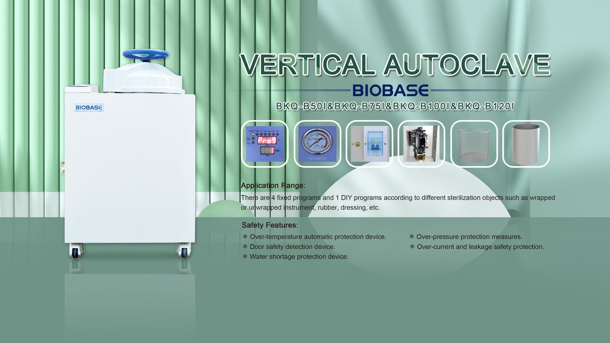 VikaSunBiobase's tweet image. Vertical Autoclave
BIOBASE PROVIDES YOU WITH ONE-STOP SOLUTION
If you want to know more information, please contact us  
#Autoclave #Laboratory #Lab #Medical #Products #BIOBASE
Email: Sales100@biobase.world
WhatsApp/Wechat :+86 15662659136