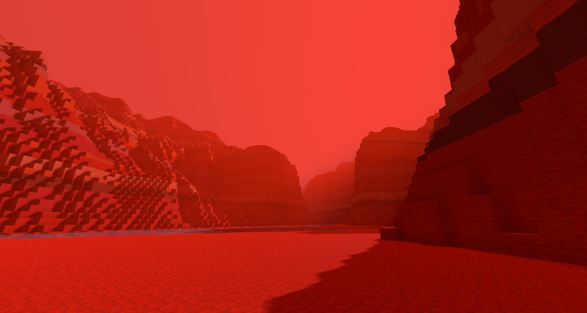 kirobyte4's tweet image. The visuals have gotten a makeover in the form of better canyon terrain, new water shader, block textures, and adjusted fog and sunlight properties. The dust storm shown will be back but it's tied to a mechanic I haven't implemented yet.
#voxel #canyon #godot #atmosphere