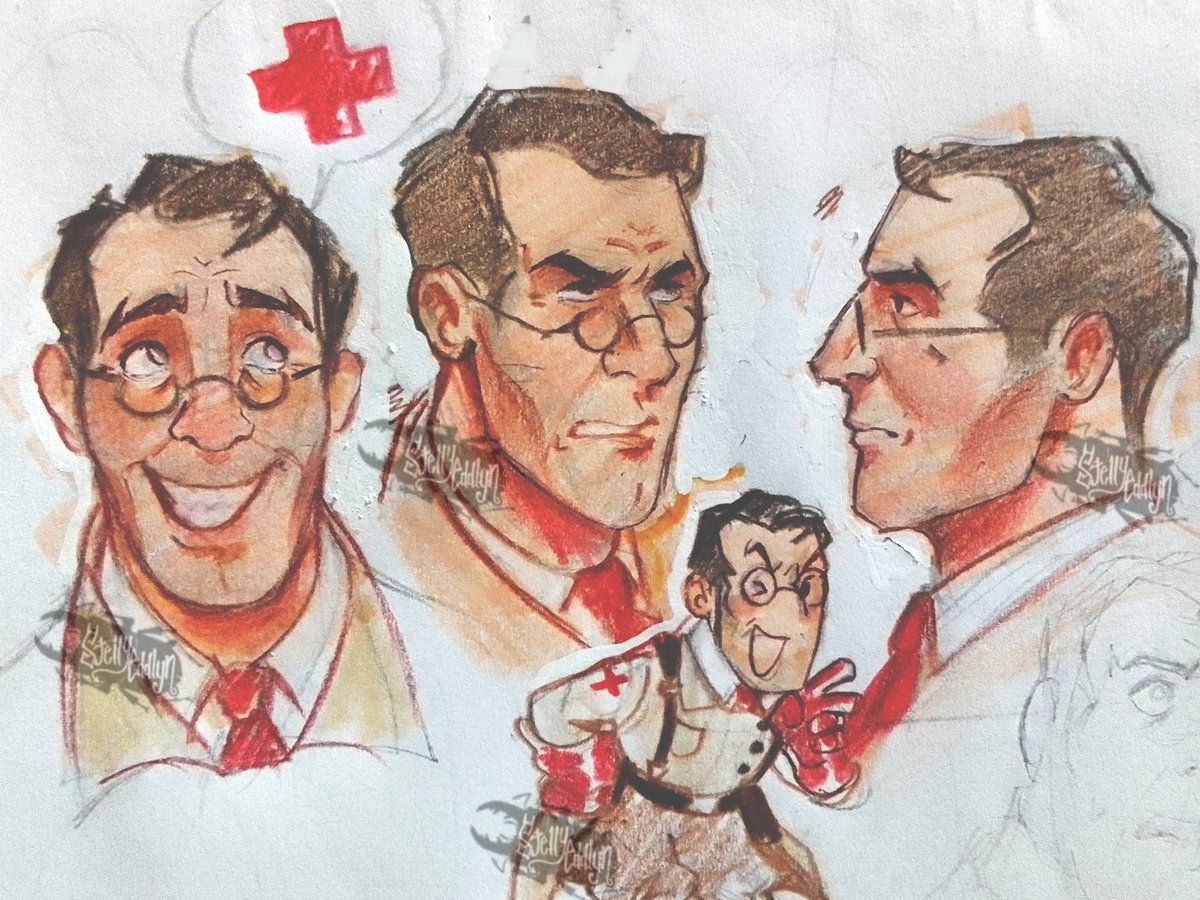 Sketchbook practice 
Medic #tf2