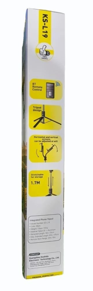 OrderNepal's tweet image. KOOSDA KS-L19 Bluetooth Selfie Stick – 1.7M Extended – Capture Every Moment with Ease!
 😍 Before:1500❌
 Now:1100 only.
#SelfieStick #KOOSDA #MobilePhotography #TravelGear #NepalGadgets #TechDeal #ContentCreator 
Order Now: 01-5904030, 9764644204