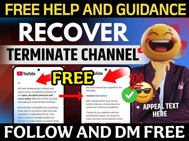 HeyShivYTXpert's tweet photo. @KaushikAmi67872 Amitesh Kaushik, I help you recover it (FREE) I help creators recover channels (FREE) with proper strategy, drafting &amp; escalation, Follow &amp; DM us now for FREE help. #YoutubeRecovery #YoutubeTermination #YoutubeHelp #CommunityGuidelines #YoutubeAppeal #YouTubeSupport , https://t.co/A3qQnvzj8i