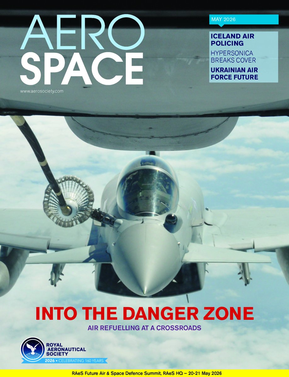 RAeSTimR's tweet image. Sneak preview! Now in the pattern to land very shortly... the May 2026 edition of AEROSPACE - available exclusively to @AeroSociety members. #avgeek