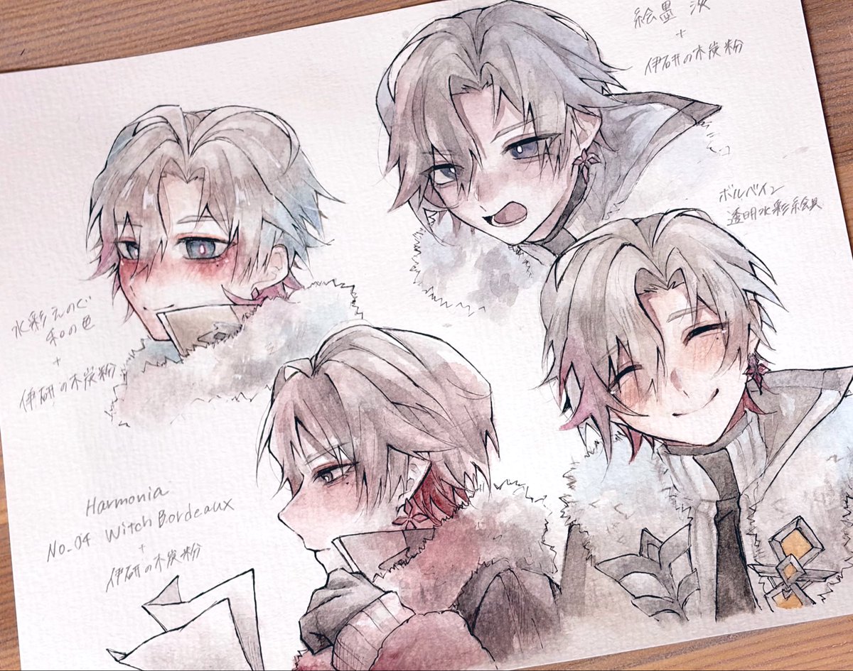 kinu_hamo721's tweet photo. 色んな水彩でルーガ君書きました🪶 https://t.co/zn7MLuwnFG
