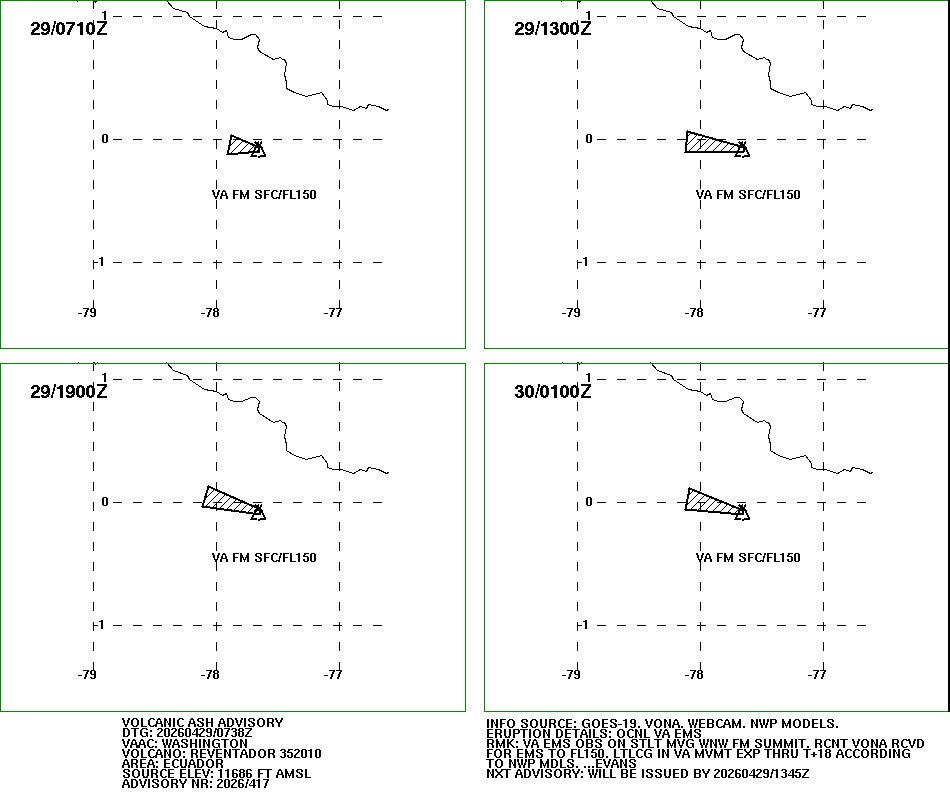 WashVAAC's tweet image. The latest #ash advisory for #Reventador #volcano in #Ecuador: ospo.noaa.gov/VAAC/ARCH26/RE…