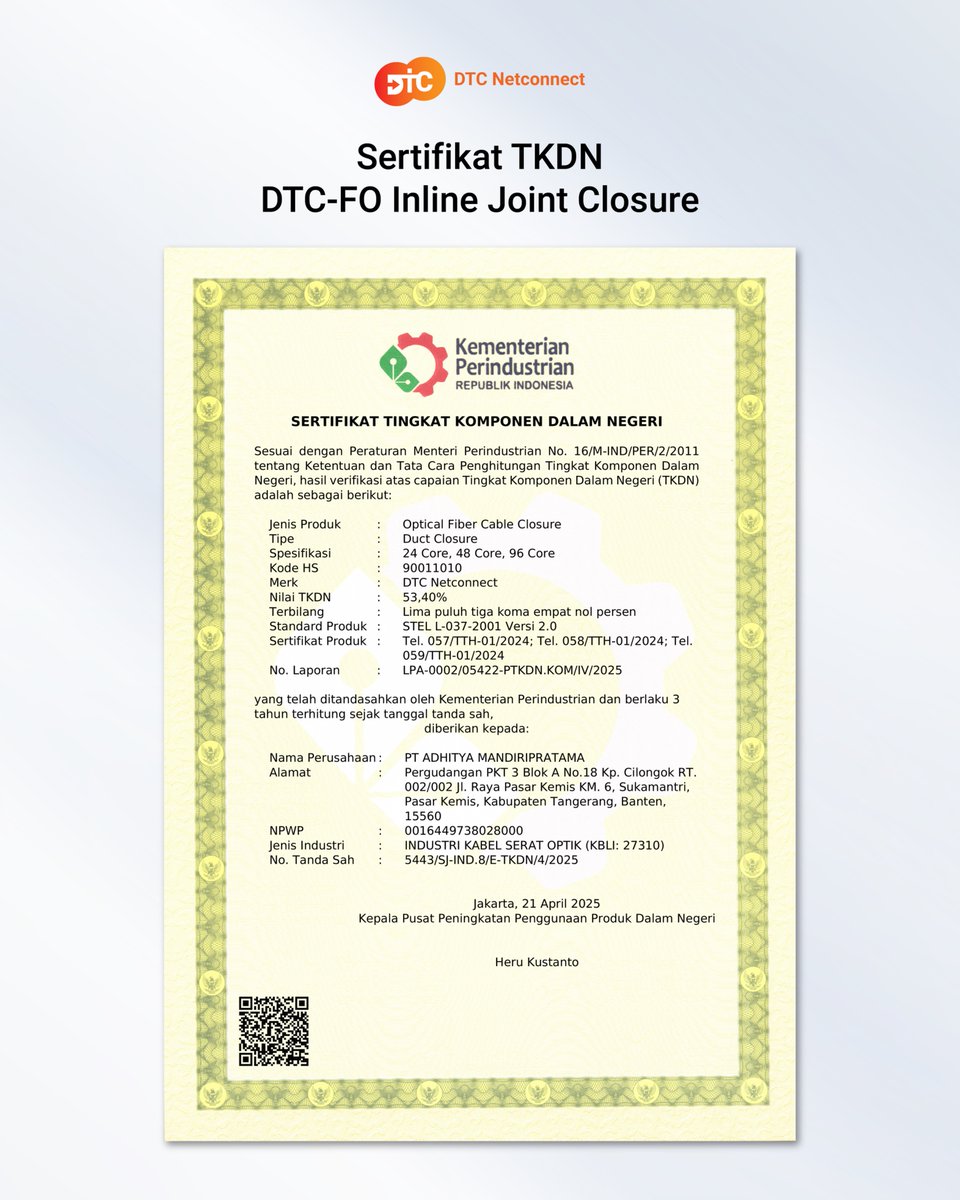 DNetconnect's tweet image. DTC Joint Closure - Fiber Optic Aksesoris
#ftth #fttx #fiberoptic #kabelfo #kabelfiberoptic #dtcnetconnect