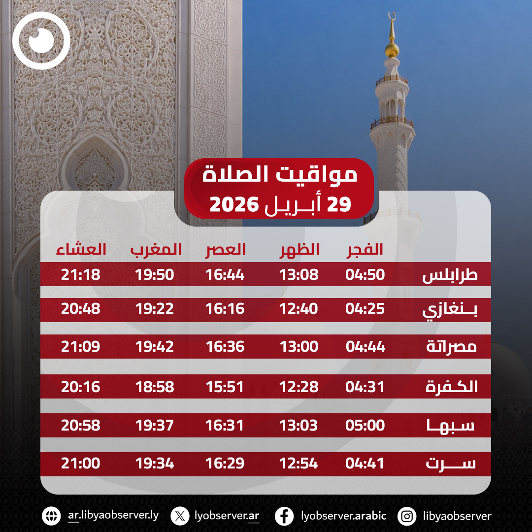 ‎ليبيا أوبزرڤر - The Libya Observer tweet media
