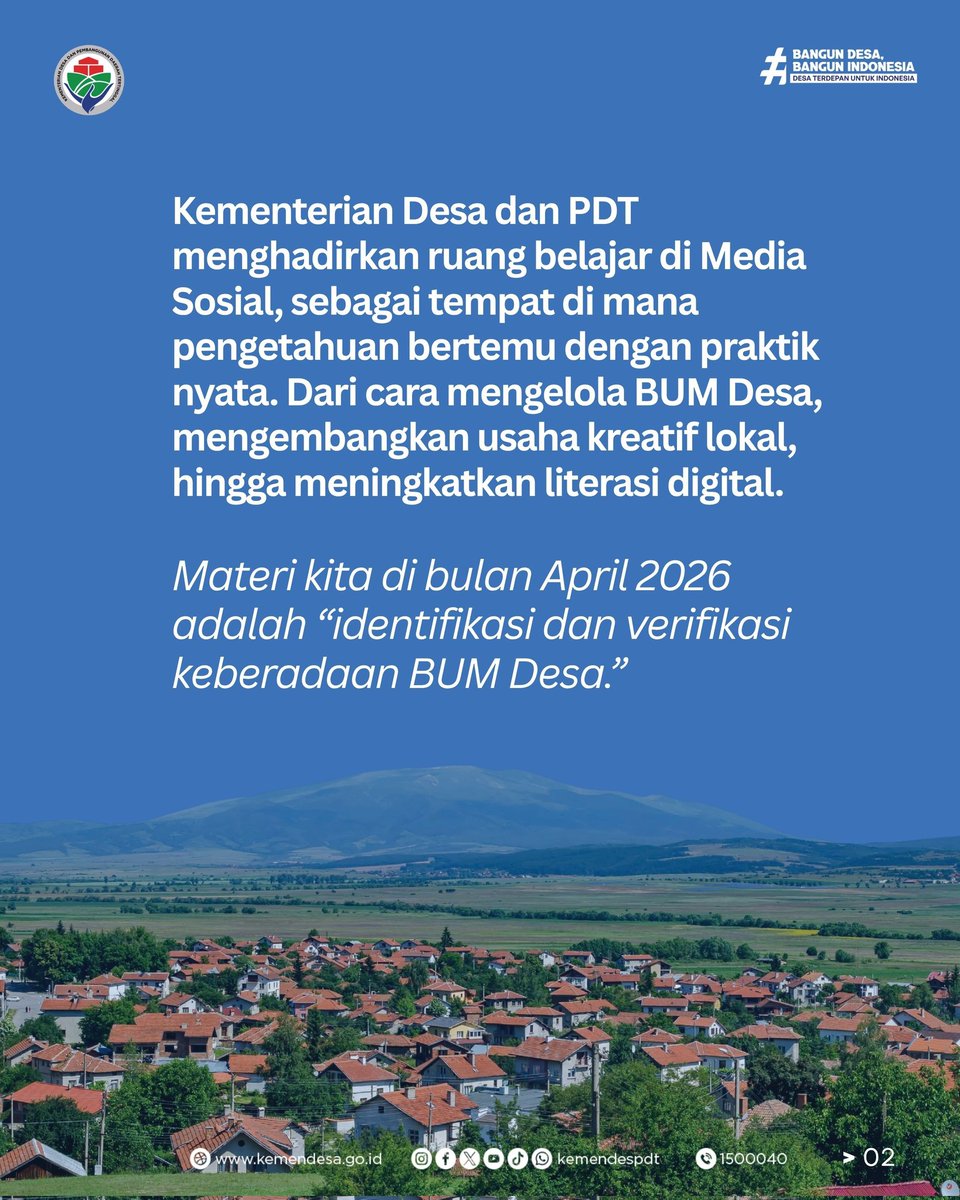 #BangunDesaBangunIndonesia tweet media