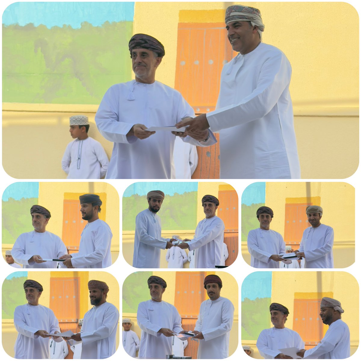 khalaf_school's tweet photo. ضمن برنامج الأسبوع الوطني للعلوم و التكنولوجيا و الهندسة و الرياضيات(STEM) والذي استمر من ( ٥-٩ ) إبريل. كرمت جماعة الرياضيات معلميها بالمدرسة وكان في التكريم المعلم الأول الأستاذ سعيد الصلتي بمعية الدكتور حمد العدوي من جامعة التقنية و العلوم التطبيقية بالرستاق ومدير المدرسة https://t.co/nnascVVCze