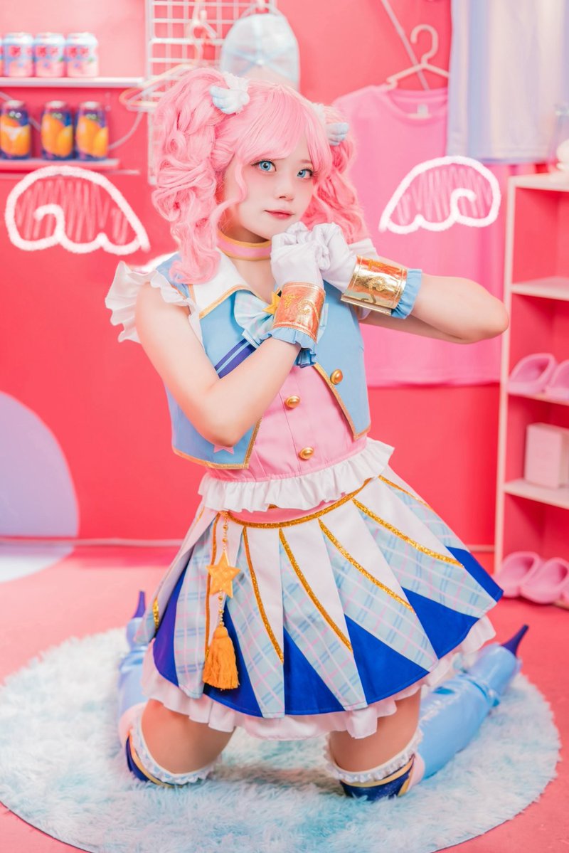 cosplay 🌟アイカツ 🪽天羽まどか🫧 🩵パステルパレードコーデ🎀 photo