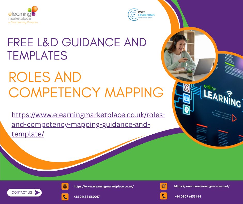 elearningmarket's tweet photo. Free Roles &amp; Competency Mapping Guidance &amp; Template to identify &amp; cultivate competencies for effective performance across roles. Identify new roles by aligning competencies to the organisation’s objectives to ensure the skills &amp; knowledge required  https://t.co/hqE6sKVFJE https://t.co/R8BAzWGCMn