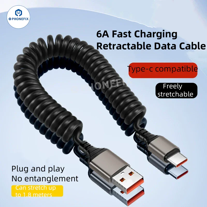phonefix2454's tweet image. Retractable Car Spring Charging Cable ⚡, 6A fast charging design, stretchable and space-saving. Perfect for in-car daily phone quick charging use.

#phonefix #diyfixtool #diyphone #Chinaphonefix #ASSPFIX #CarChargingCable #6AFastCharge #PhoneAccessories