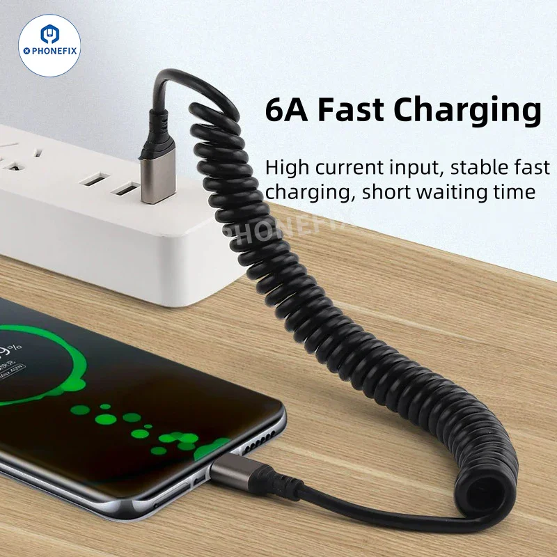 phonefix2454's tweet image. Retractable Car Spring Charging Cable ⚡, 6A fast charging design, stretchable and space-saving. Perfect for in-car daily phone quick charging use.

#phonefix #diyfixtool #diyphone #Chinaphonefix #ASSPFIX #CarChargingCable #6AFastCharge #PhoneAccessories