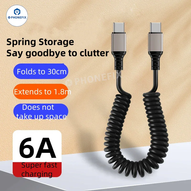 phonefix2454's tweet image. Retractable Car Spring Charging Cable ⚡, 6A fast charging design, stretchable and space-saving. Perfect for in-car daily phone quick charging use.

#phonefix #diyfixtool #diyphone #Chinaphonefix #ASSPFIX #CarChargingCable #6AFastCharge #PhoneAccessories