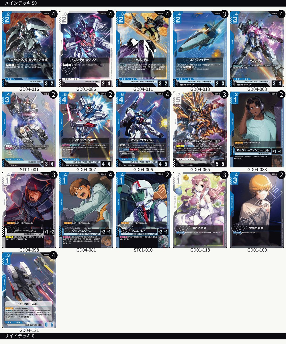 新弾発売後のショップバトルの優勝レシピ ①赤白ネオジオング ②青白