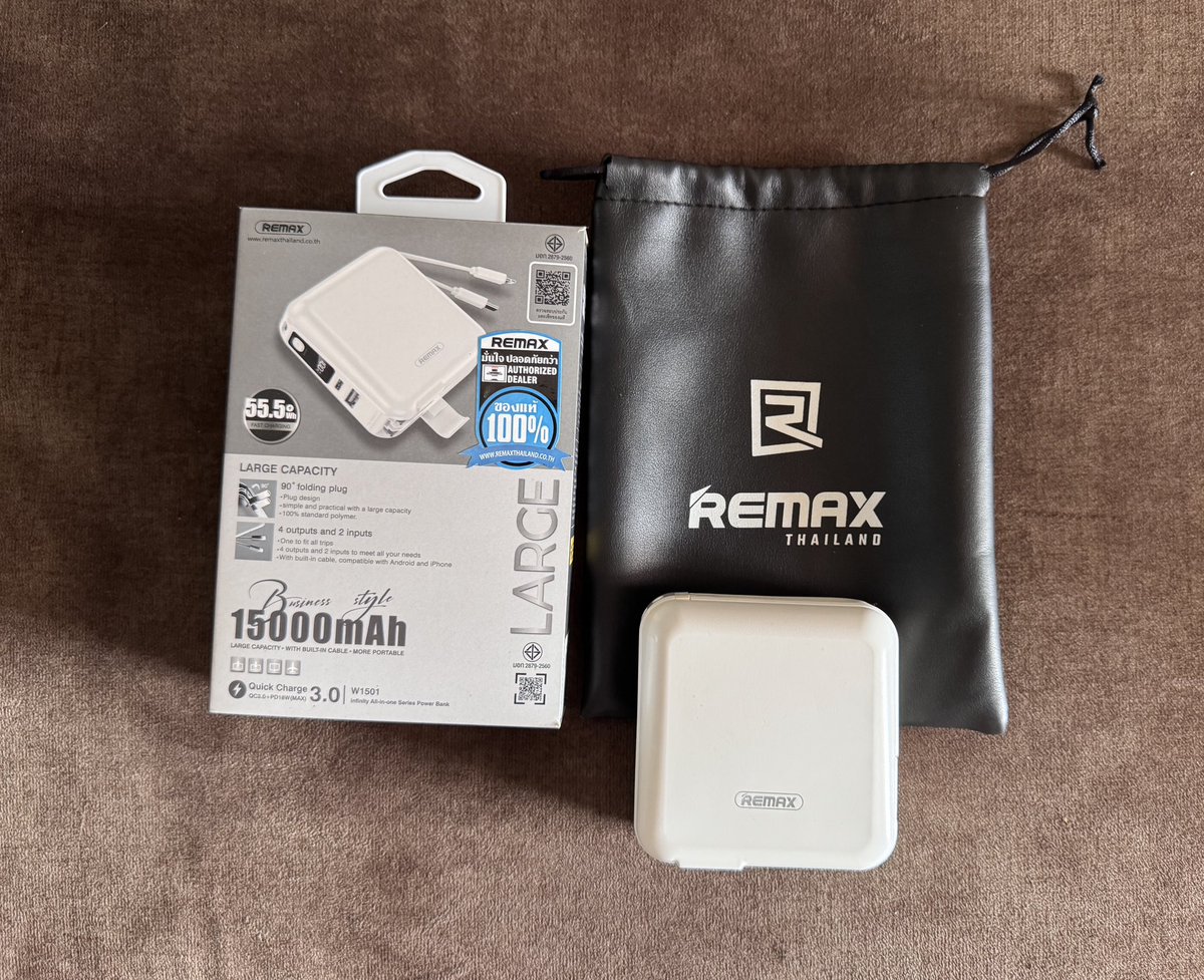 NfNiratcha's tweet image. ส่งต่อพาวเวอร์แบงค์ Remax 15000 mAh
750฿ รวมส่ง พร้อมโอนลดได้

ใช้งานปกติ อุปกรณ์ครบ สนใจเดมก่อนได้คับ 

#powerbank #ส่งต่อpowerbank  #ส่งต่อพาวเวอร์แบงค์ #remax #แบตสำรอง #ส่งต่อ #ส่งต่อแบตสำรอง #ส่งต่อ #พาวเวอร์แบงค์