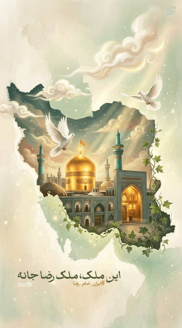 این ملک، ملک رضا جان #بابای_ایران 
#ایران_امام_رضا