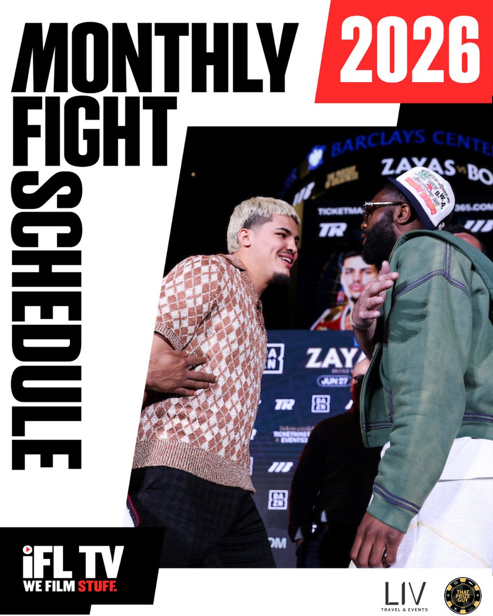 IFLTV's tweet image. Looking for a way to keep up to date with all of the latest big fight announcements? 🤔

Check out our full monthly fight schedule HERE 🔗 bit.ly/MonthlyFightSc… 

#BoxingSchedule | #BoxingNews