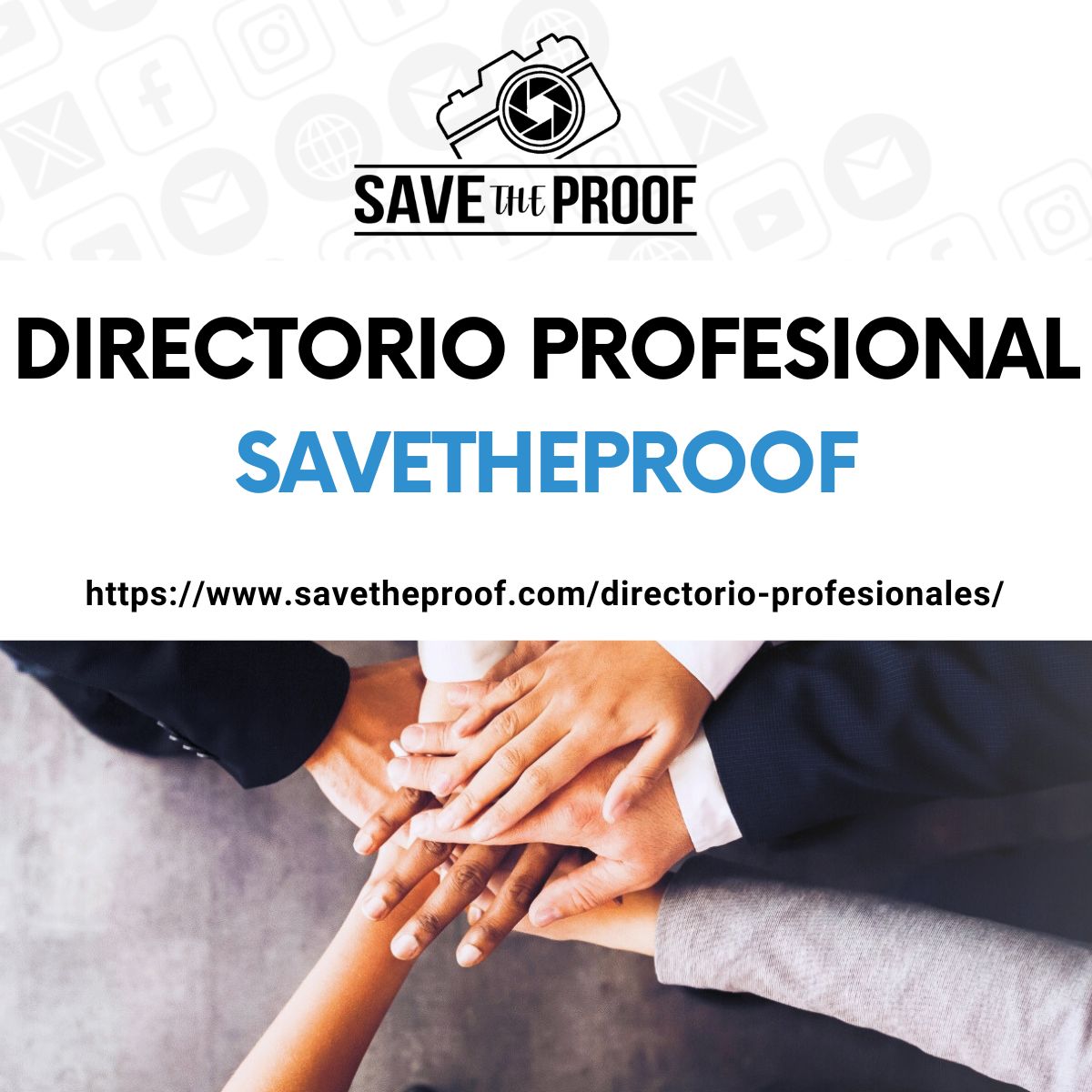 savetheproof's tweet photo. 👩‍💼 ¿Eres abogado/a, perito, detective, notario o especialista en reputación online? ¡ÚNETE al Directorio de Profesionales de @savetheproof
y conecta con quienes necesitan tus servicios! 📷 Alta gratuita: https://t.co/LOQkWodk1G #savetheproof #legaltech #directorio #networking https://t.co/112tfavXoK