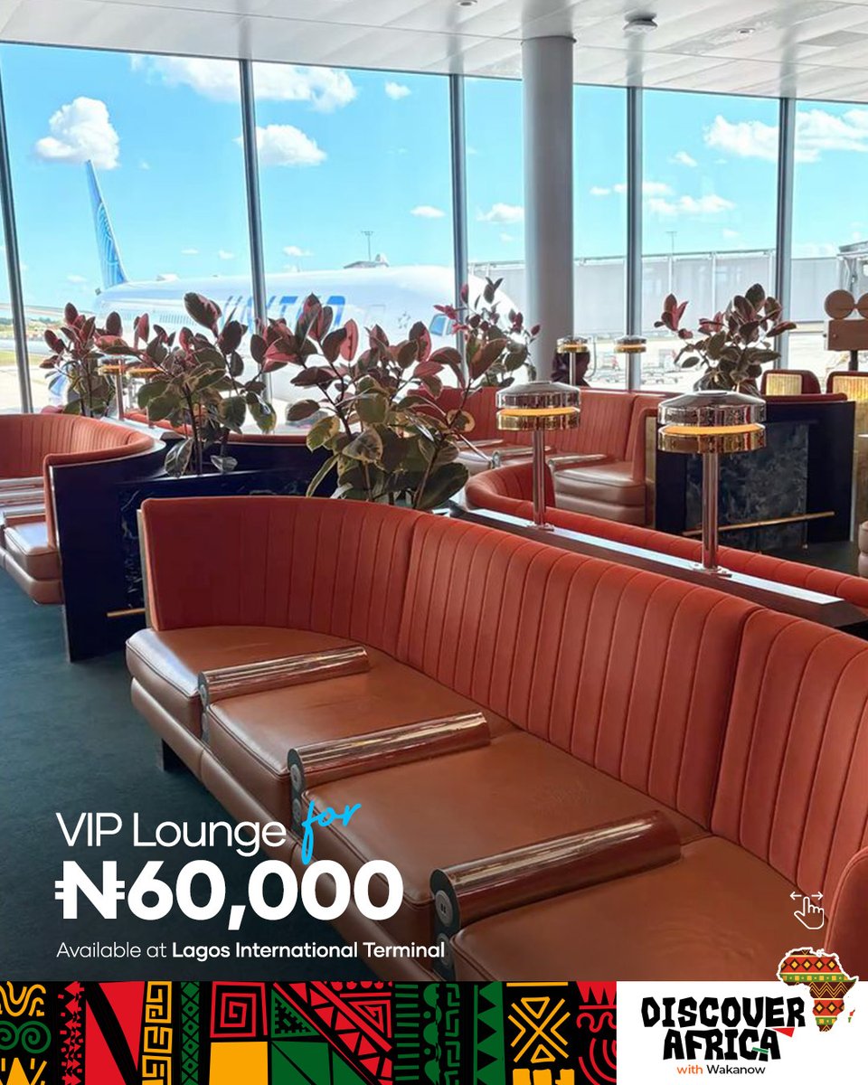 Wakanowdotcom's tweet image. Every great trip deserves a great start. 

Book your Airport Lounge access with us today on wakanow.com/travel-addons.

Let's Go!

#TravelWithWakanow #AirportLounge #TravelSmart